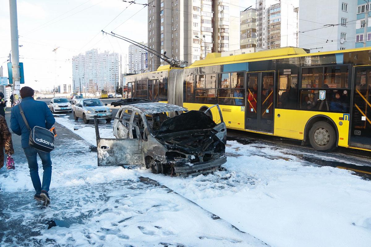пожар, авто