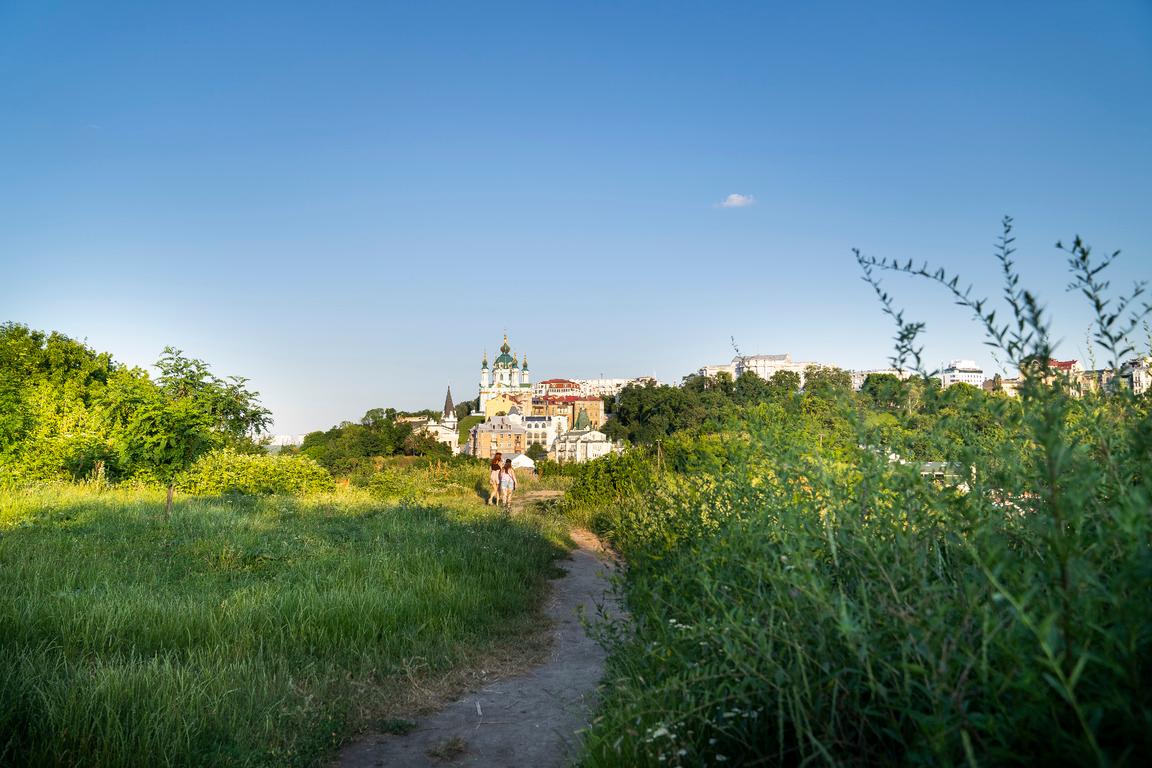 Замковая, гора, Андреевская, церковь, парк