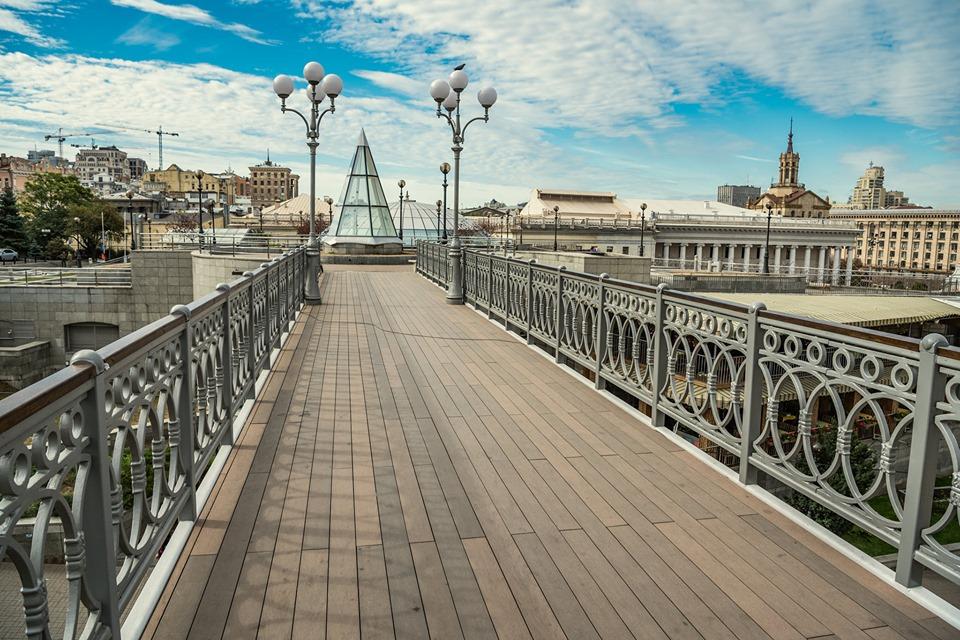 пешеходный мост, ул Институтская
