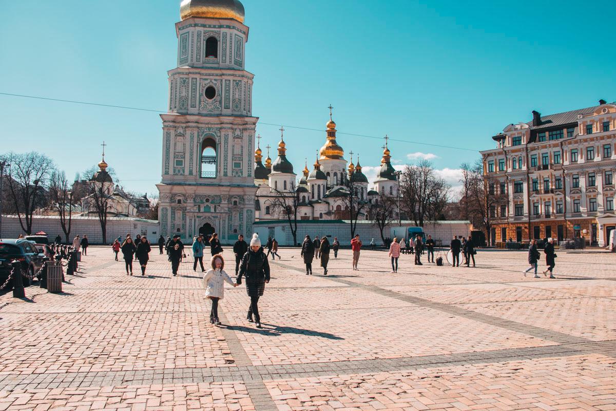 софийская площадь, люди