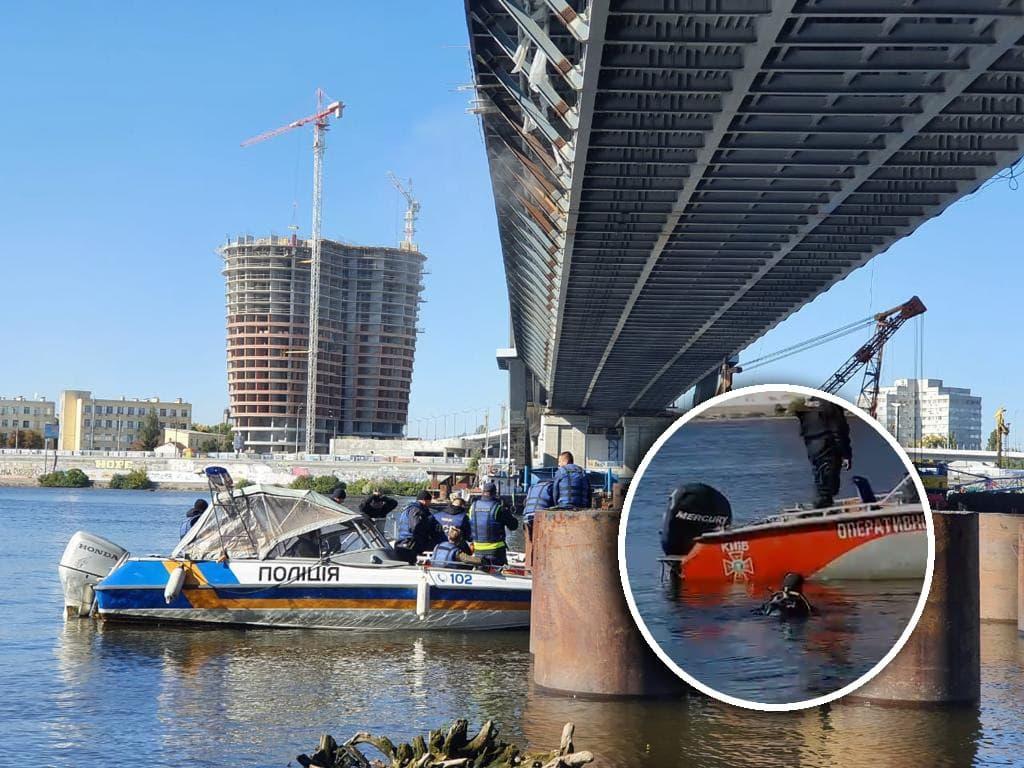На будівництві Подільського мосту з’явились експерти та водолази