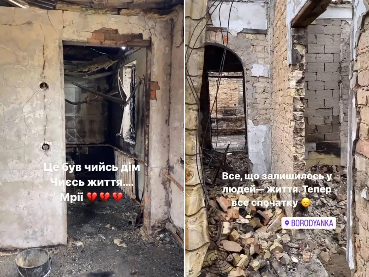 Це не фільм, а реалії українців. Злата Огнєвіч показала зруйноване росіянами село на Київщині