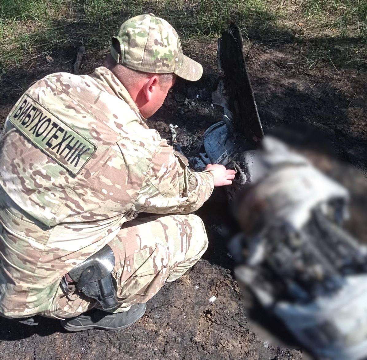 На Київщині виявили ще одну збиту російську ракету