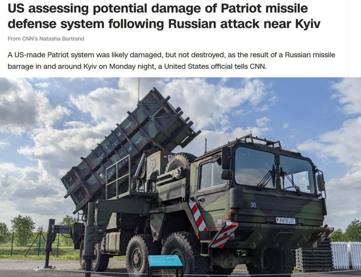Під час нічної атаки на Київ пошкоджено Patriot, – CNN