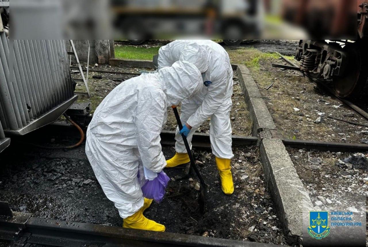 Відібрано проби зразків ґрунту для проведення лабораторних досліджень на території Трипільської ТЕС