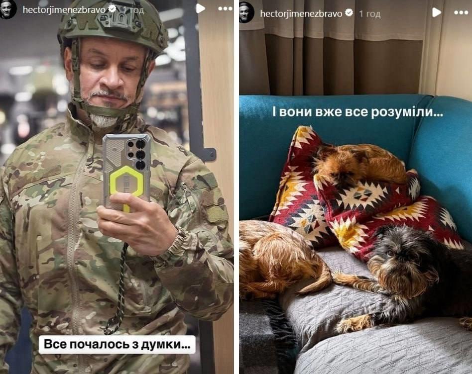 Ектор Хіменес-Браво іде служити в ЗСУ
