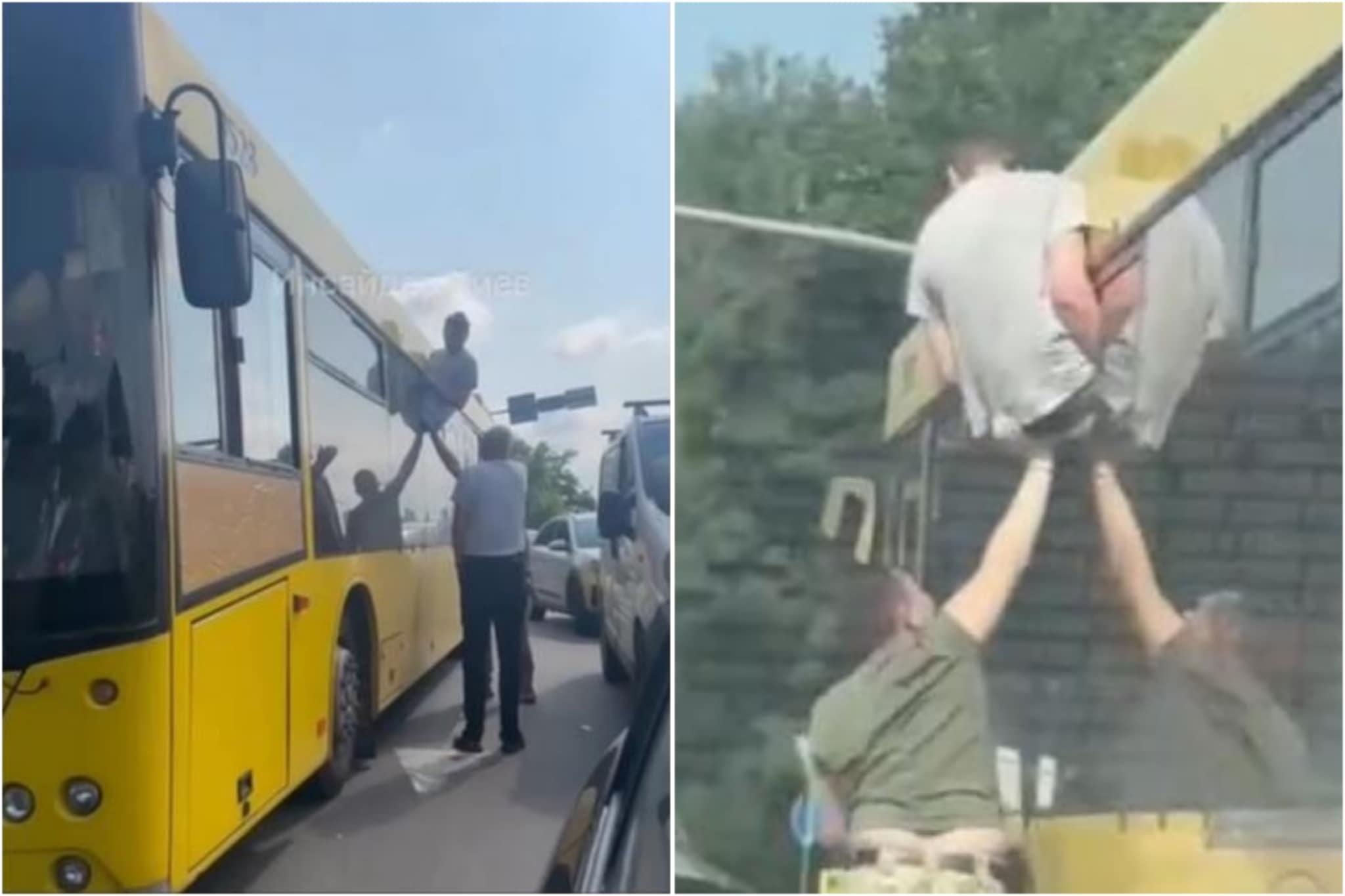 Киянин втікав від ТЦК через вікно автобуса – на мосту Патона призупинився рух