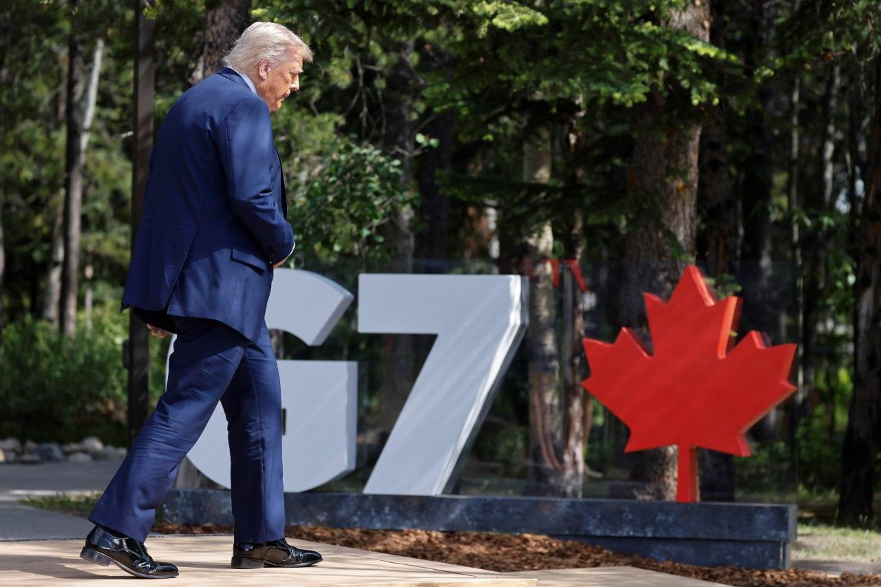 Дональд Трамп достроково залишив саміт G7, спростувавши заяви про причини від’їзду