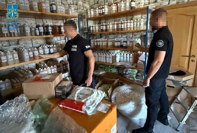 У передмісті ділки налаштували масштабне виробництво рідин для електронних сигарет
