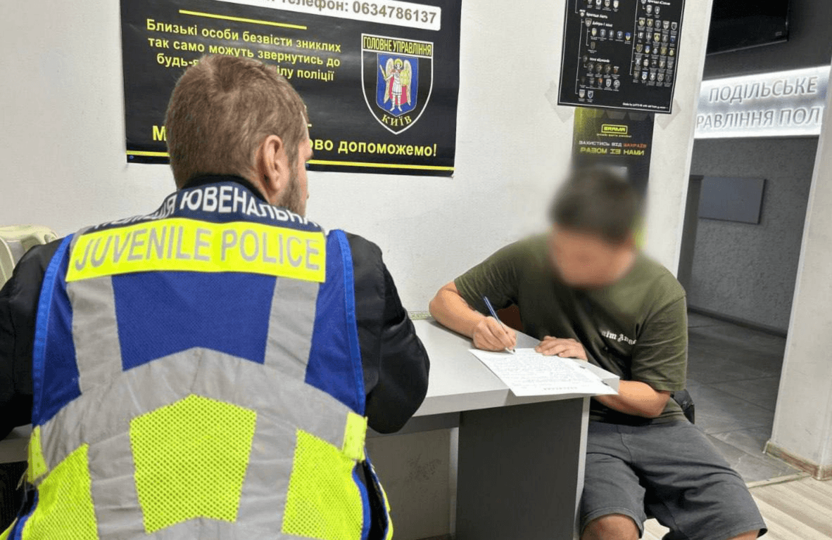 На Подолі затримали компанію підлітків, які розпивали алкоголь та чіплялися до людей 