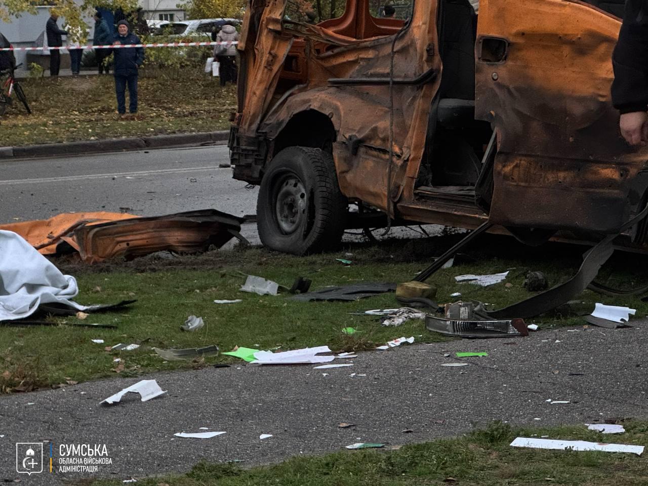 Ворог атакував Суми дроном “Італмас”: дев’ять поранених