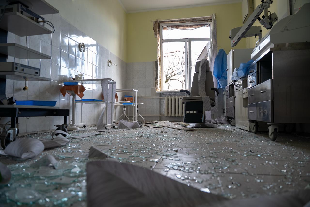 Під час атаки на Київ пошкоджено інститут отоларингології і консультативно-діагностичний центр