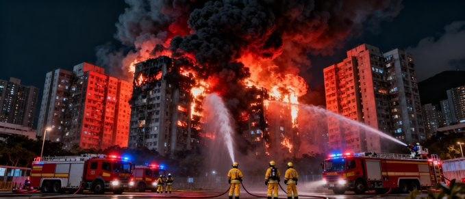 Кількість загиблих внаслідок пожежі в житловому комплексі у Гонконгу зросла до 146