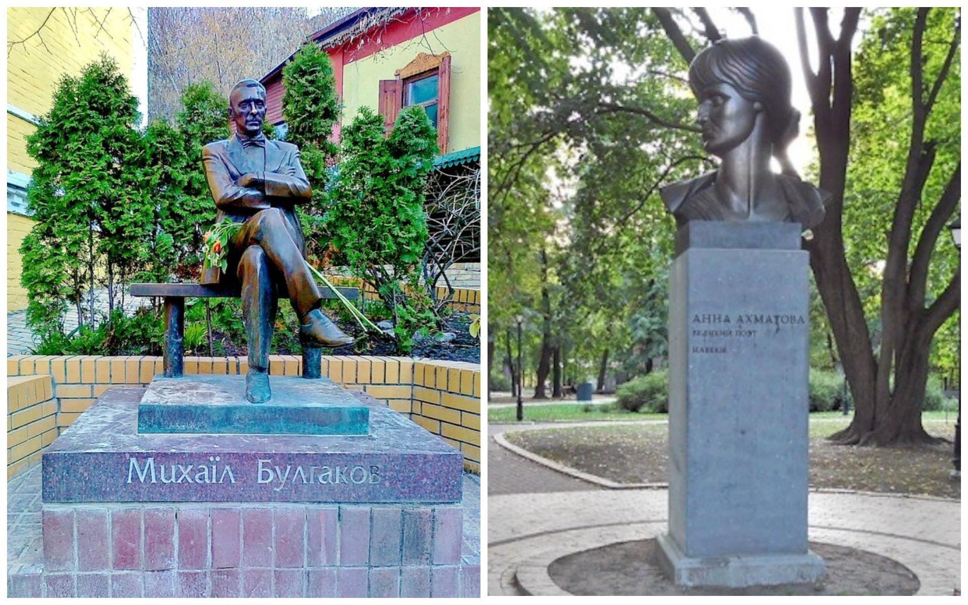 У Києві знесуть пам’ятники Глінці, Ахматовій та Булгакову