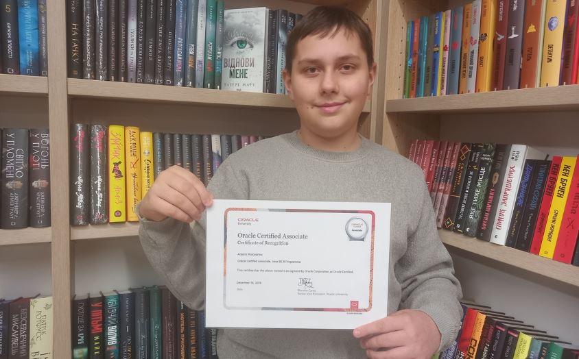 Український школяр став наймолодшим сертифікованим ITішником у Європі