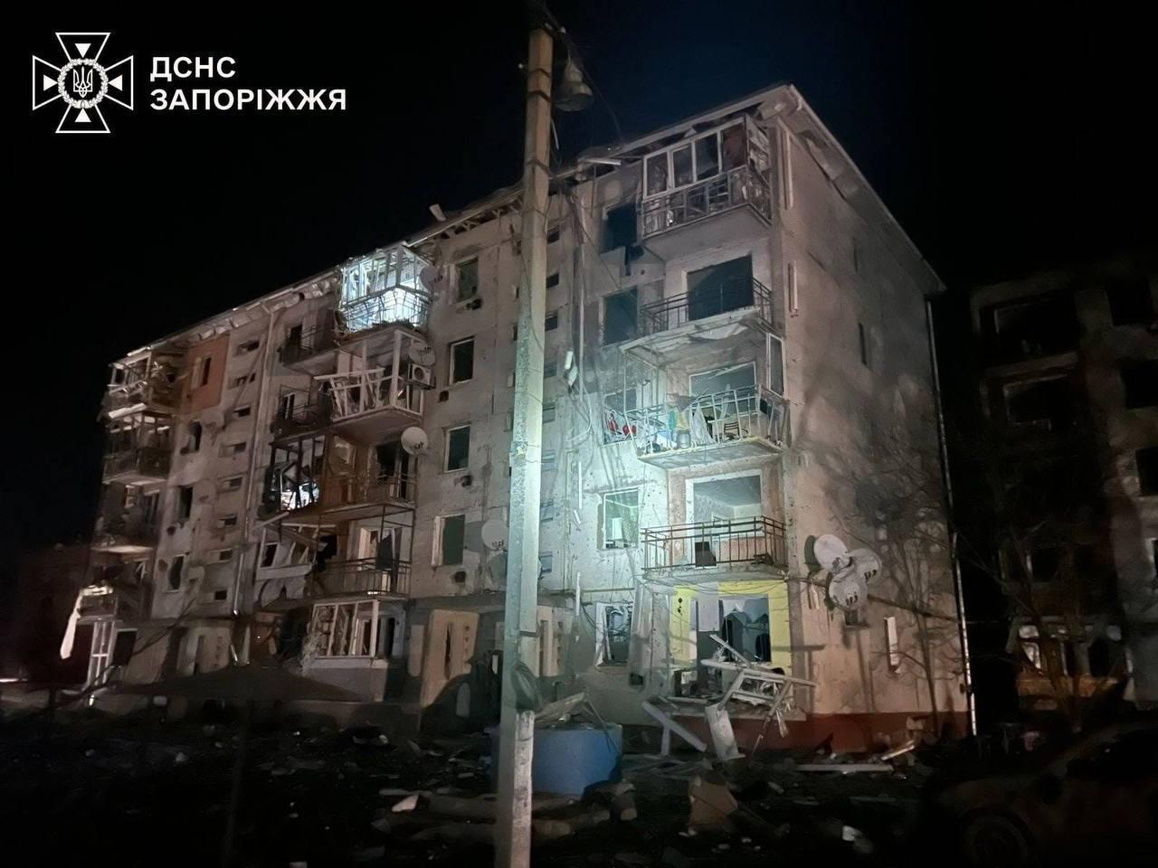 На Запоріжжі внаслідок російського обстрілу загинула людина, 9 постраждалих