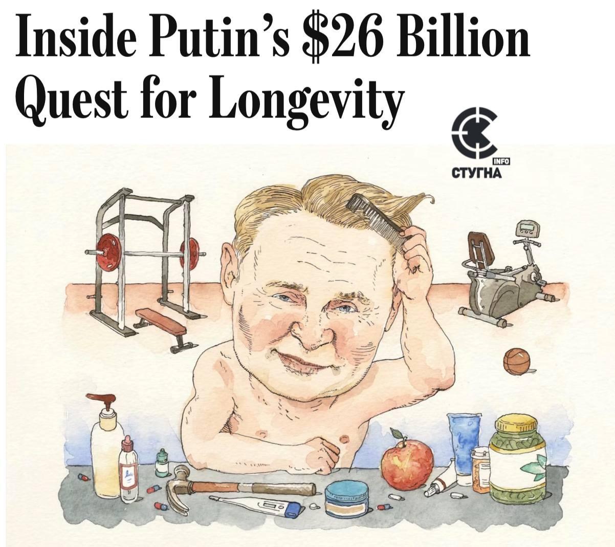 Путін витрачає $26 млрд на програму боротьби зі старінням