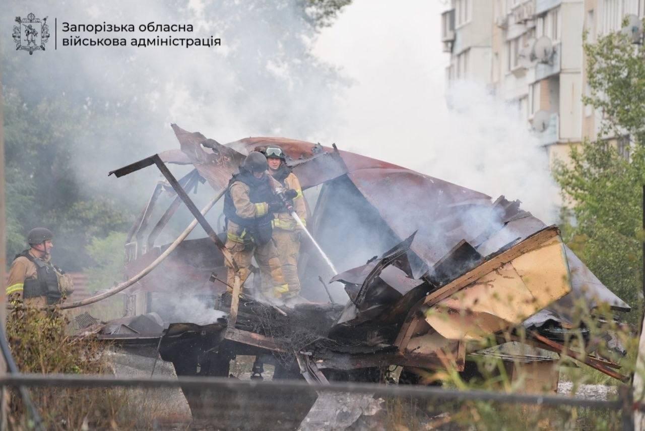 У Запоріжжі ворог вдарив по АЗС