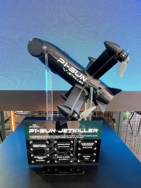Український виробник показав новий дрон P1-SUN Jetkiller для перехоплення реактивних шахедів