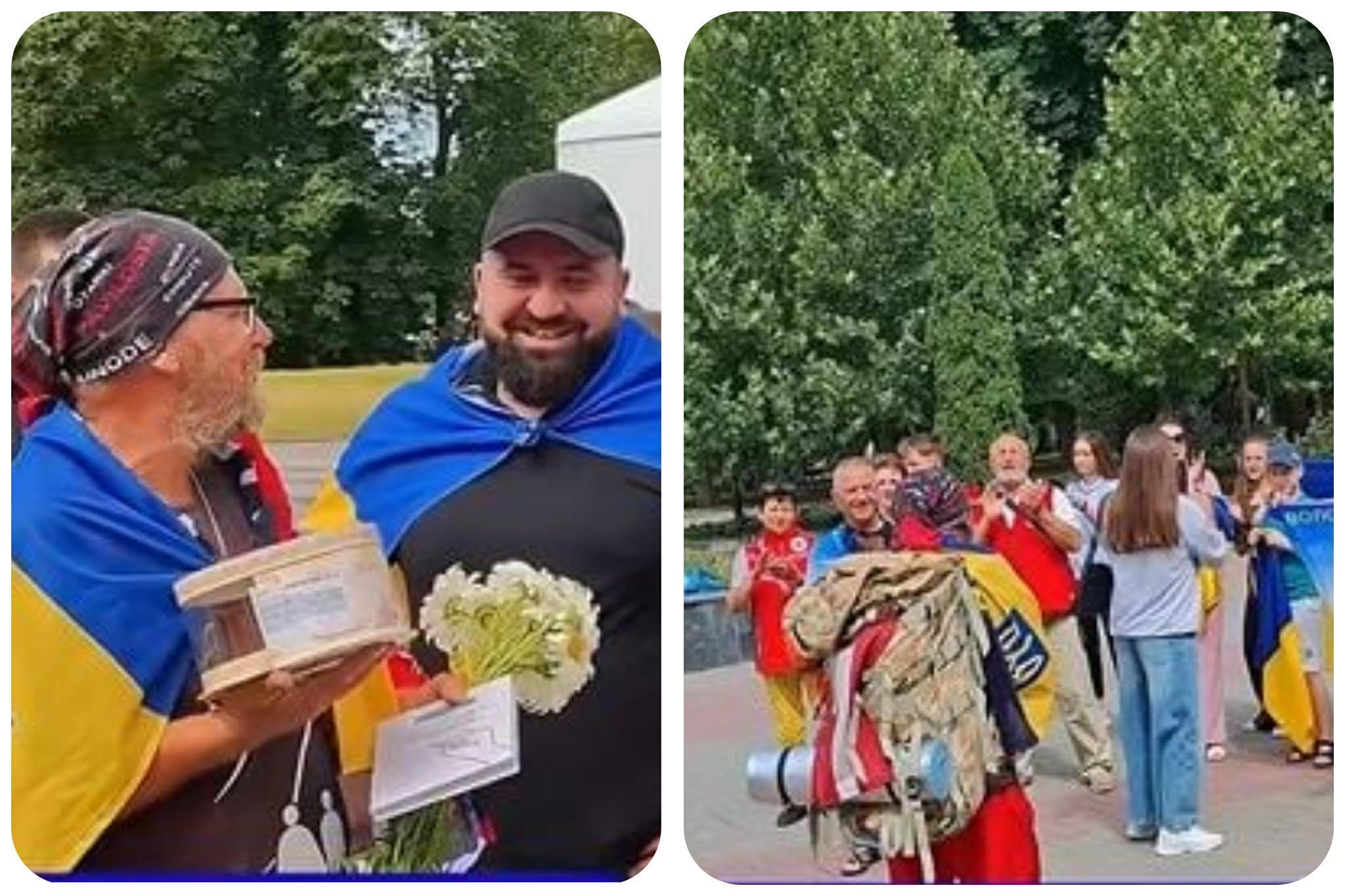 Чоловік подолав понад 1400 км з містечка в Латвії до Вінниці аби зібрати кошти для українських військових