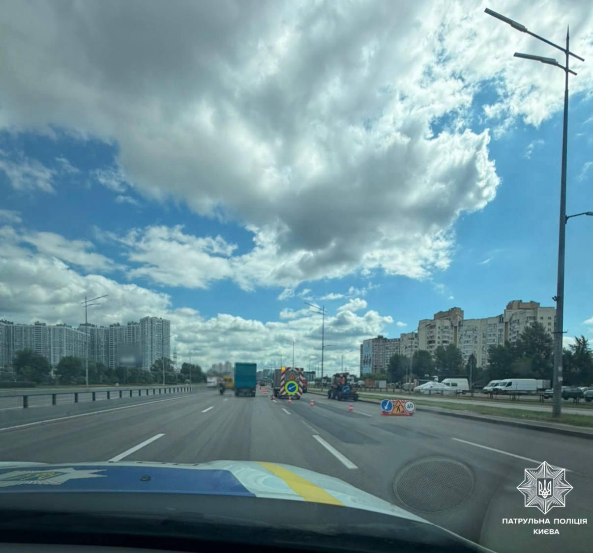 На виїзді з Києва ускладнений рух транспорту