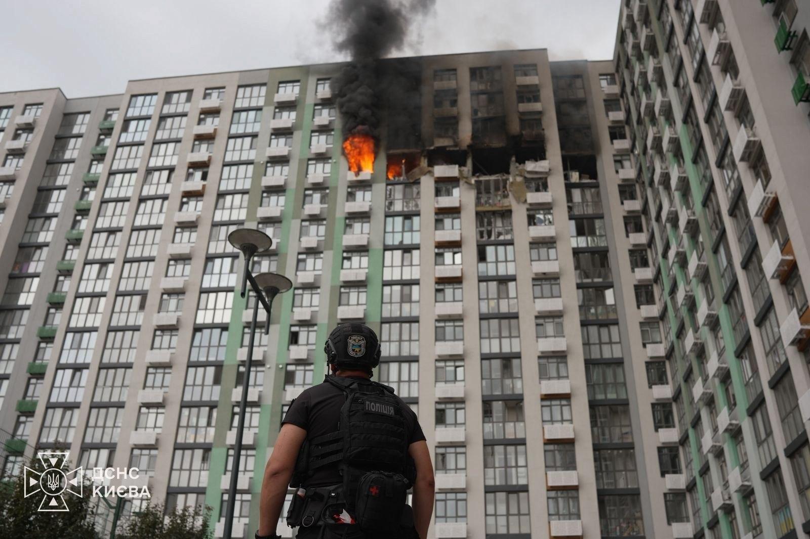 У Києві після російської атаки постраждали вісім людей, серед них двоє дітей