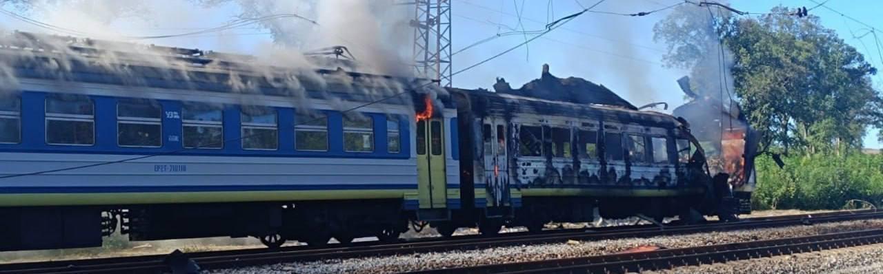 РФ атакувала дроном пасажирський потяг на Харківщині: шестеро людей постраждали