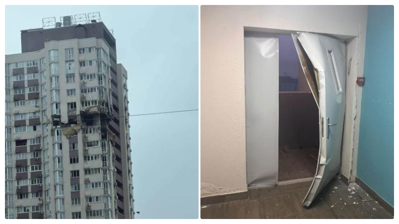 Коридор, вогнегасник і лом: практичні висновки киянина після влучання дрона в будинок