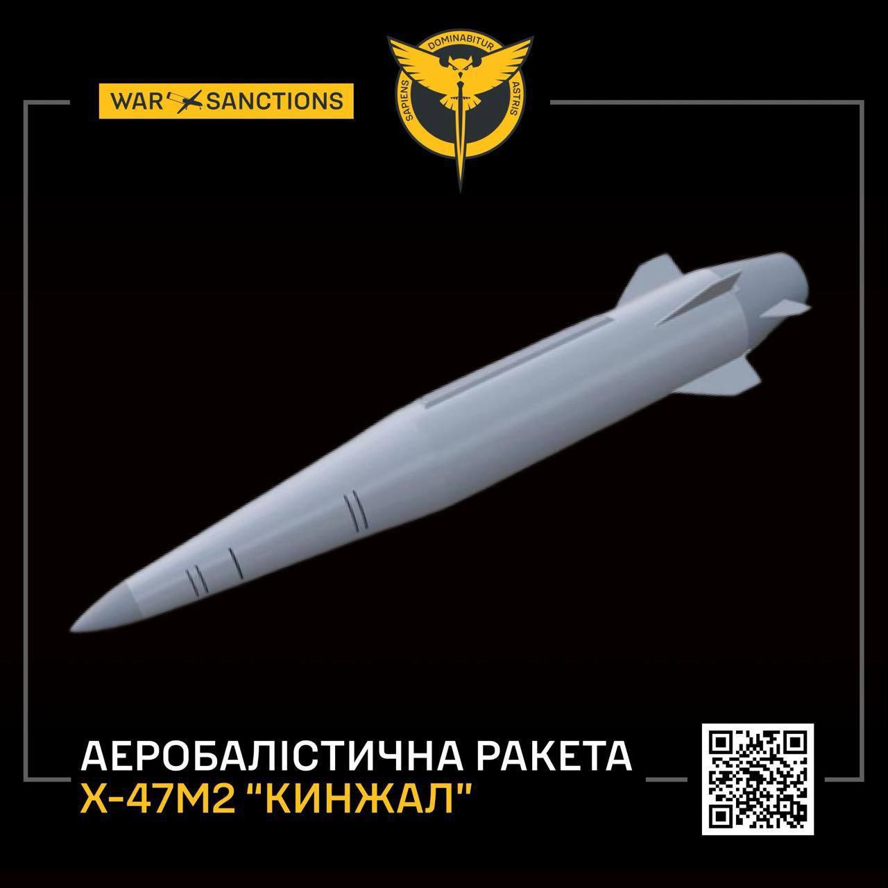 РФ змінює «Кинджал» і скорочує замовлення на ці ракети — ГУР