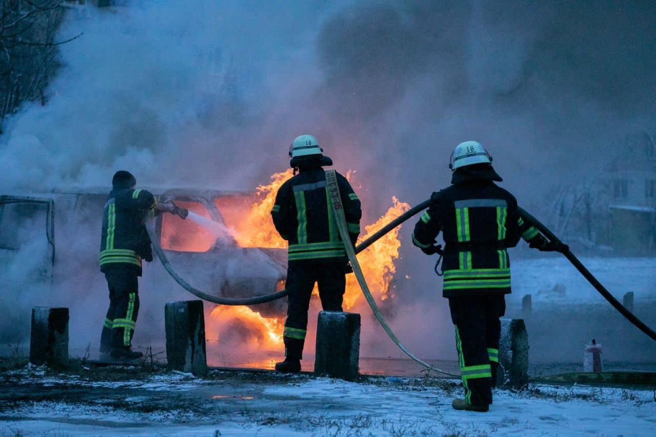 Пожар автомобиль