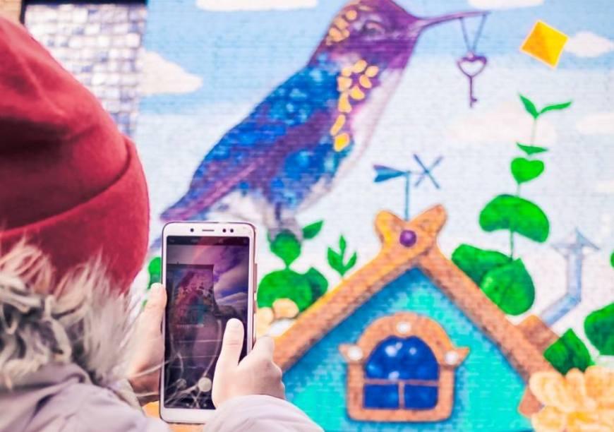 Мурал с дополненной реальностью