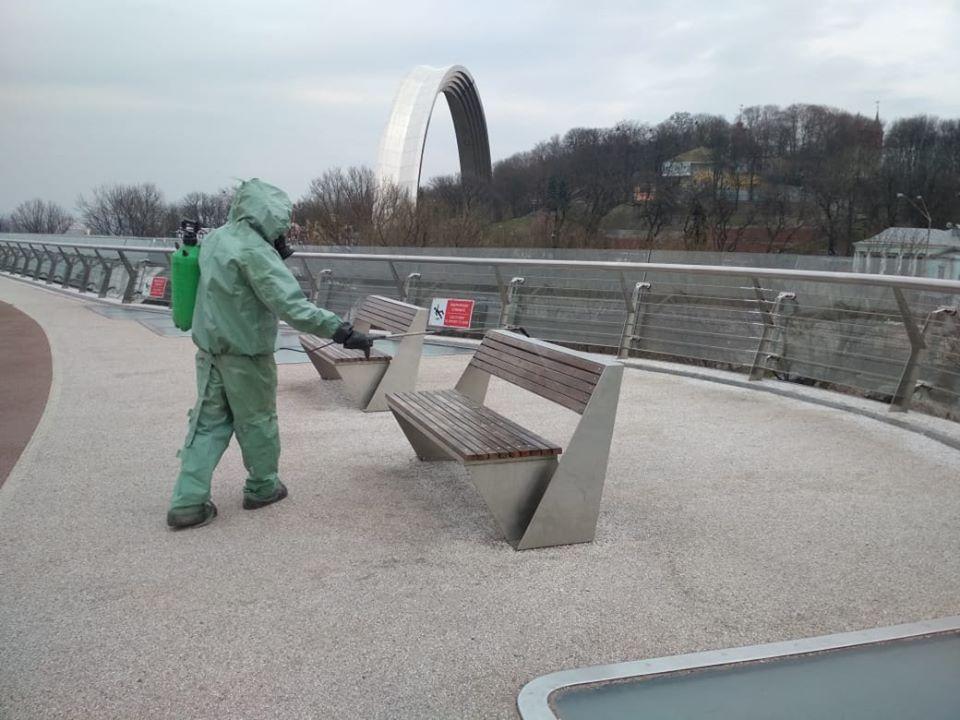 дезинфекция, коронавирус, парк