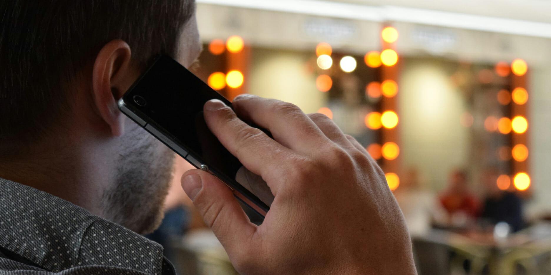 мужчина, телефон