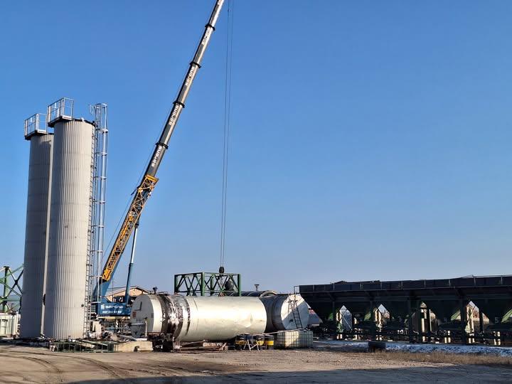 у макарові демонтували нелегальний асфальтний завод