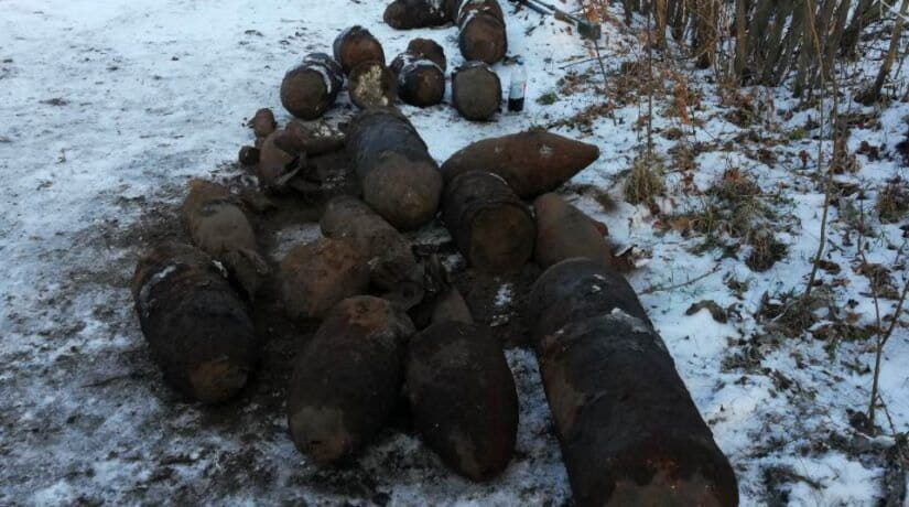 В Киевской области обнаружены более 100 авиабомб