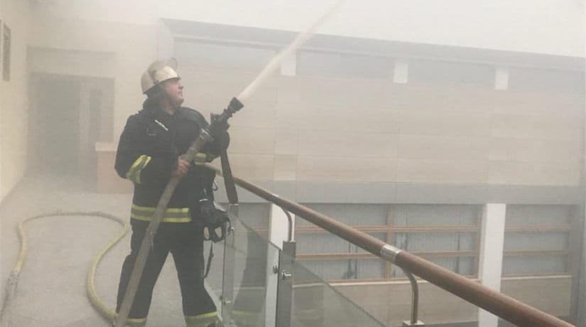 В здании Министерства финансов произошел пожар