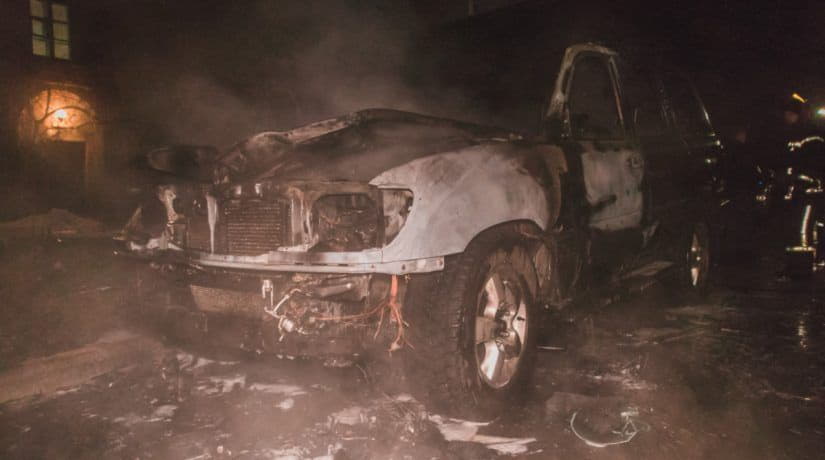 В столице сожгли автомобиль матери депутата Киеврады
