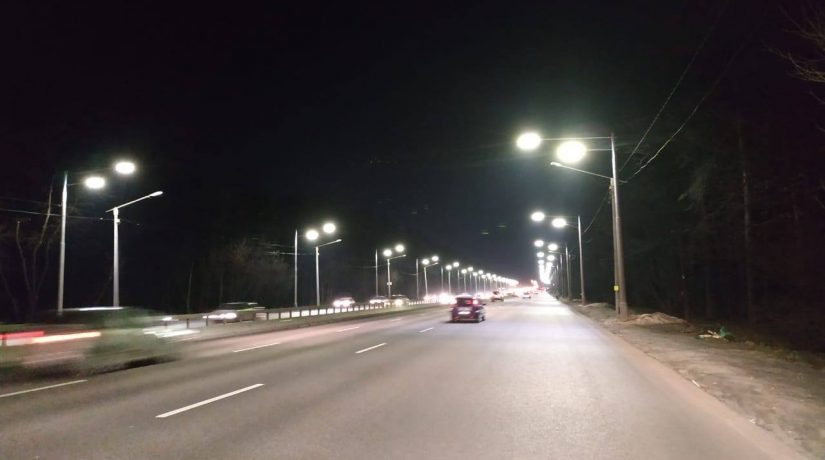 На проспекте Палладина обустроена новая сеть наружного освещения