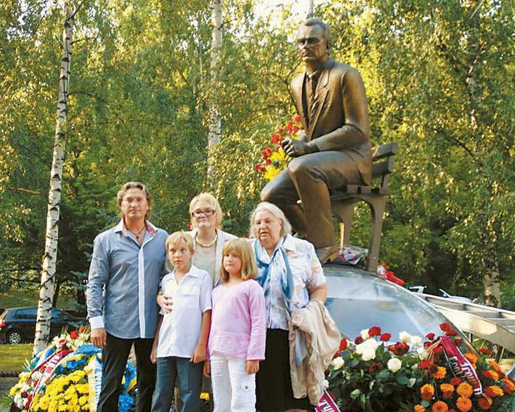 Дочь Лобановского Светлана с семьей
