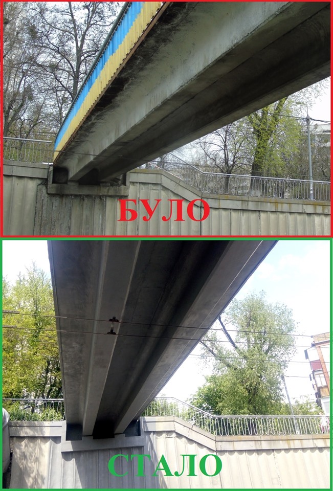 пешеходный мост, Боршаговская, Гетьмана