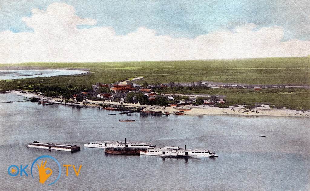 Застройка Труханова острова со стороны Подола