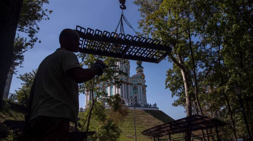 Новую лестницу от Андреевской церкви до Аллеи художников откроют осенью