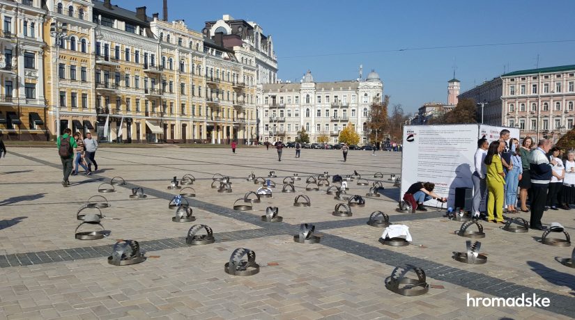 На Софийской площади установили 87 капканов