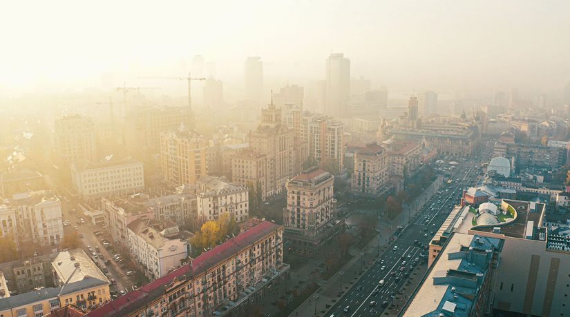 Где в Киеве повышен уровень загрязнения воздуха