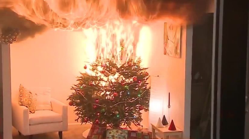 В одной из квартир Киева сгорела елка – как избежать пожара