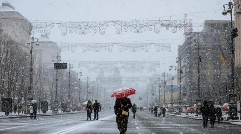 Погода на неделю – циклон принесет в Киев мокрый снег и ветер