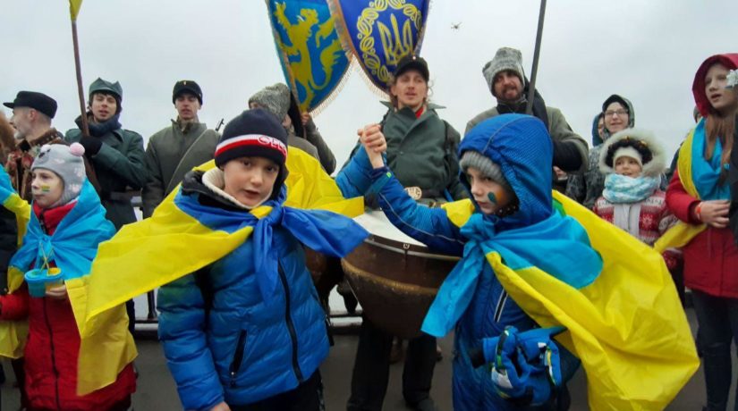 Живая цепь Соборности Киев-2020