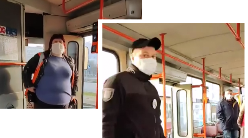 «Лишних» пассажиров трамвая упрашивали выйти из вагона