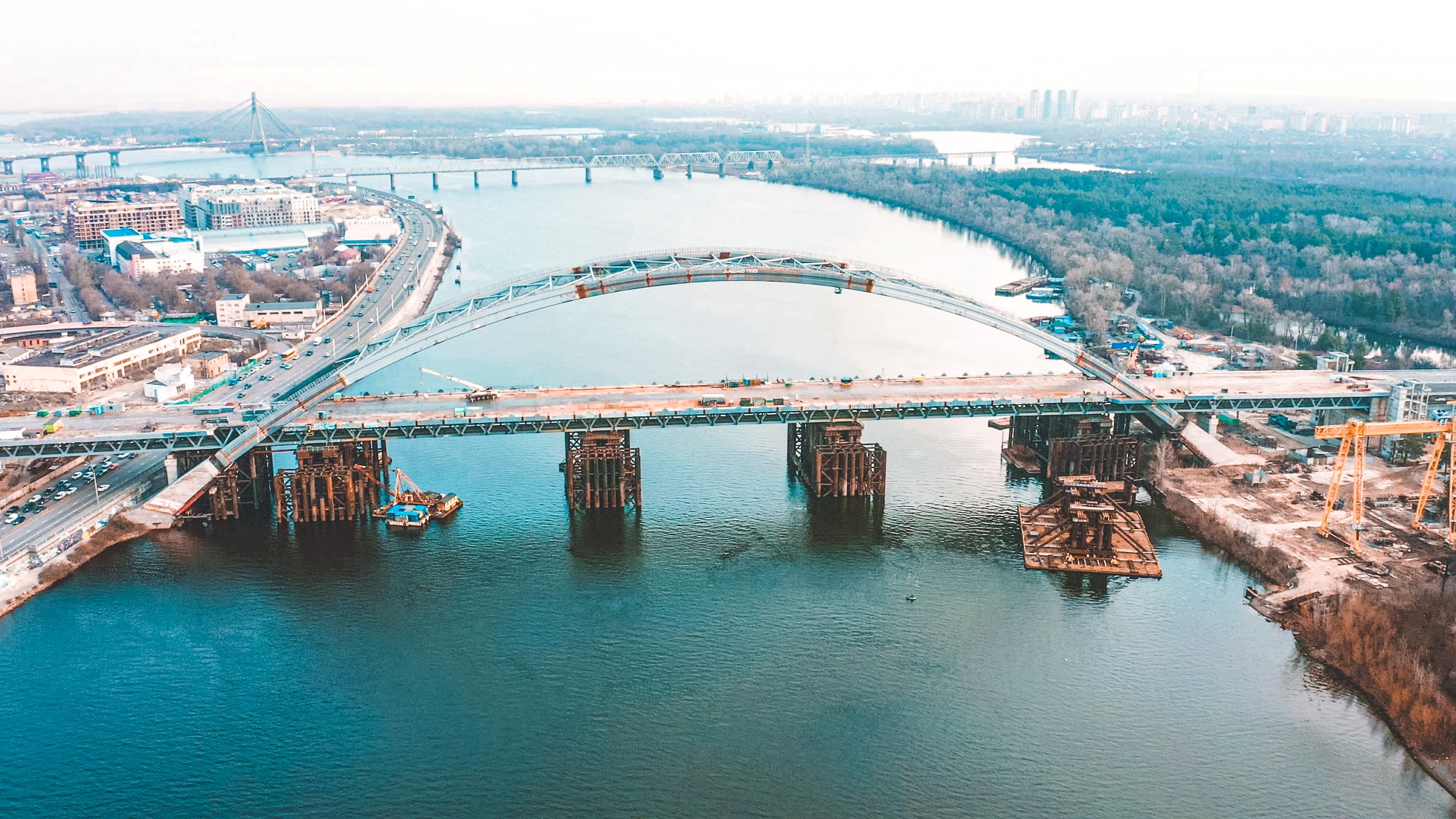 подольский мост в киеве сегодня