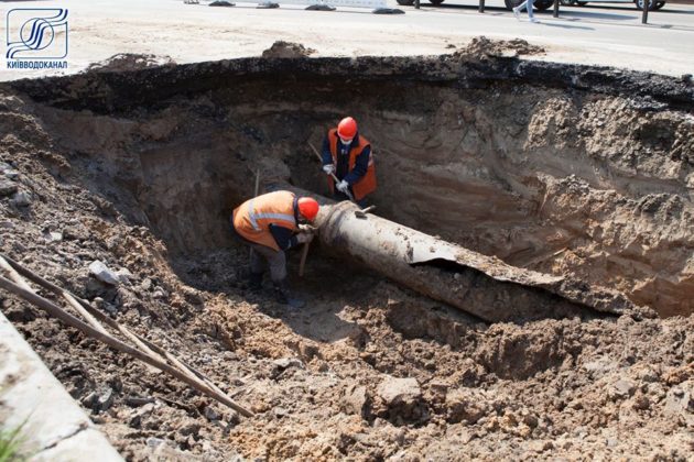 Коли відремонтують трубопровід на вулиці Гетьмана – прогноз “Київводоканалу”